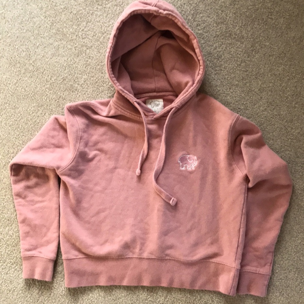 Ivory Ella Crop Hoodie